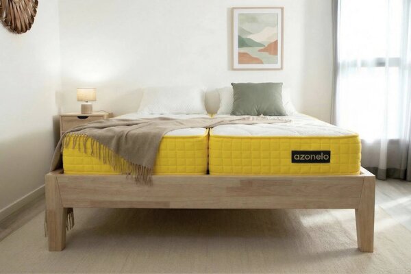 Azonelo Matrace 1+1 Yellow ortopedické matrace s pamäťovou penou 70x200 cm / 21 cm - antialergický poťah