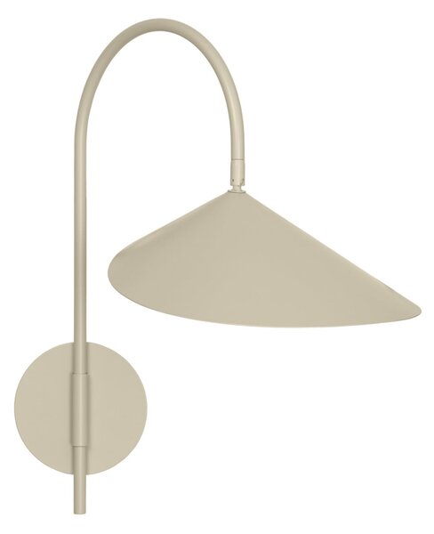 Nástenné Svietidlo ferm LIVING, stmievateľné, Béžová, Obývacia izba, Hliník, Škandinávsky