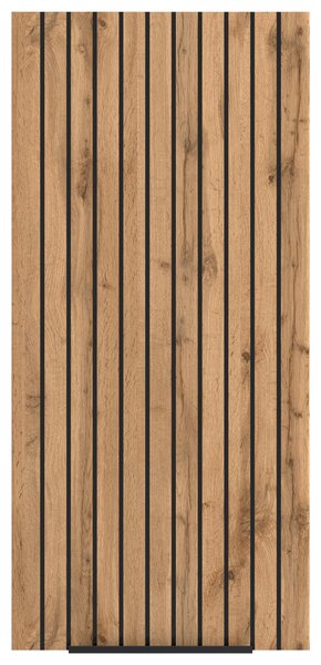 ZÁVESNÁ SKRINKA, čierna, dub wotan, dub wotan, 30/64/20 cm Held - Kúpeľňové skrinky, Online Only