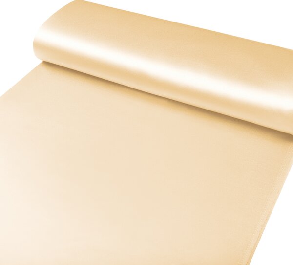 Látka polyesterový satén LUX-057 Béžová - šírka 150 cm