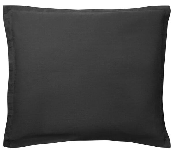Súprava posteľnej bielizne čierna bavlnený satén 150 x 200 cm sada obliečok na paplón a 2 vankúše moderná spálňa