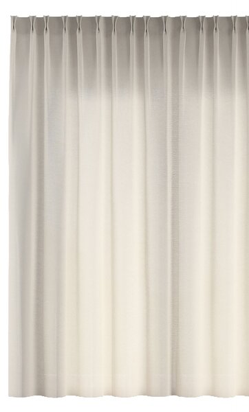 Záclona so systémom FLEX (dvojité spony flex) farba produktu béžová látka polopriehľadný, zapletaná