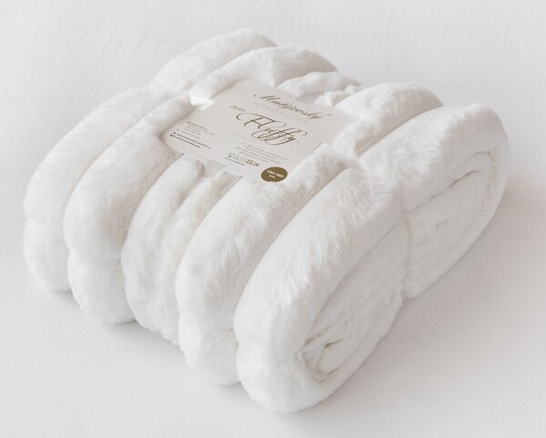 Deka Fluffy krémová Jednobarevná deka 130/180
