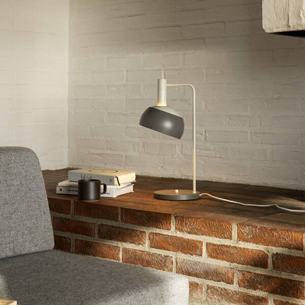 Louis Poulsen stolová lampa FJ Elements, sivá, 45 cm, E14, Hliník / sivá / zinok, Obývacia izba / jedáleň, Hliník, Moderný, Stolová lampa