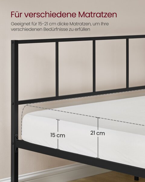 Kovová manželská posteľ 90 cm RMB192BD01