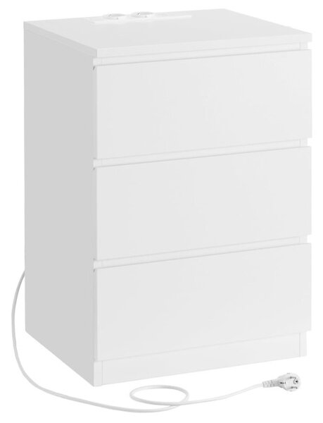 Nočný stolík biely ANT-E1161 WT