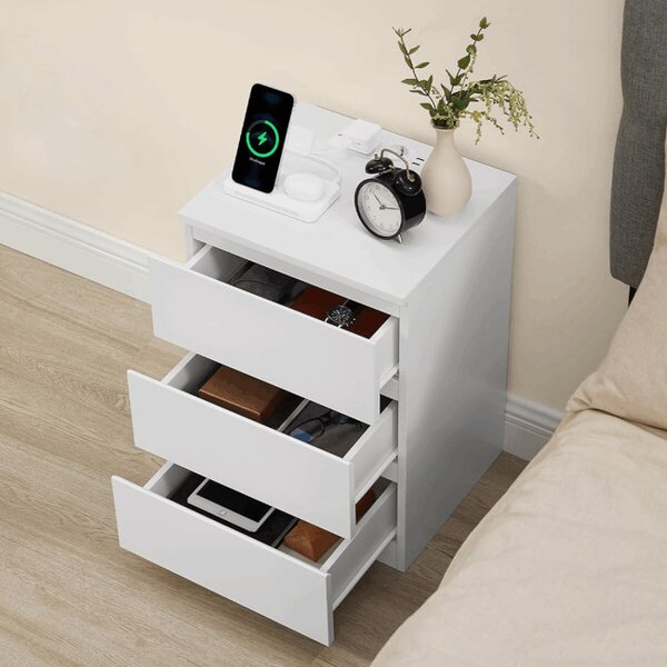 Nočný stolík biely ANT-E1161 WT