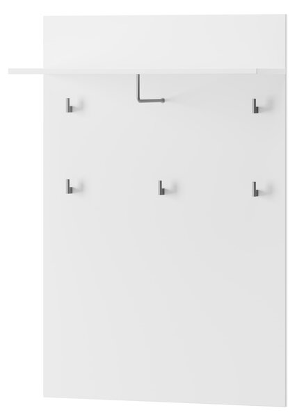 Vešiakový panel Sallosa 20 (biela + lesk biely). Vlastná spoľahlivá doprava až k Vám domov. 1068223