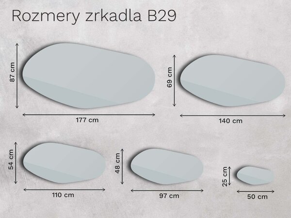Bronzové zrkadlo Base B29
