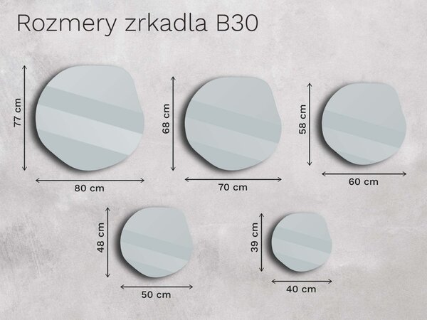 Bronzové zrkadlo Base B30