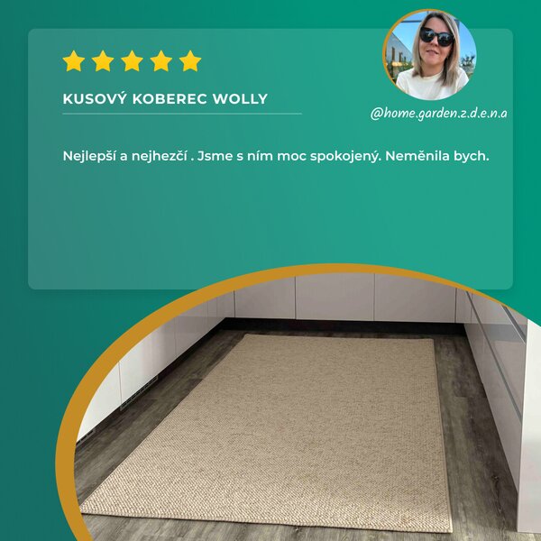 BT Carpet, Kusový koberec Wolly 102840, 60x90, šedá, obývacia izba