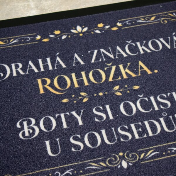 Mercury Flooring, Drahá a značková rohožka 40x60 cm - na von aj na doma, 40x60, čierna