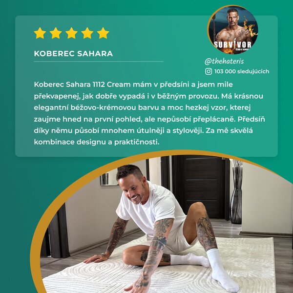 Ayyildiz, Kusový koberec Sahara 1112 Beige, 80x150, béžová, obývacia izba