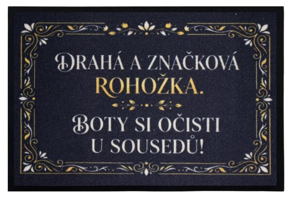 Mercury Flooring, Drahá a značková rohožka 40x60 cm - na von aj na doma, 40x60, čierna