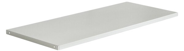 Kovová polica do spisovej skrine, 900 x 20 x 360 mm, šedá