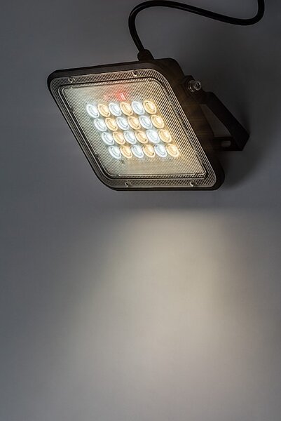RABALUX 77141 Melk solárne nástenné svietidlo/reflektor LED 6,5W/1000lm 3000+4000+6500K IP65 čierna