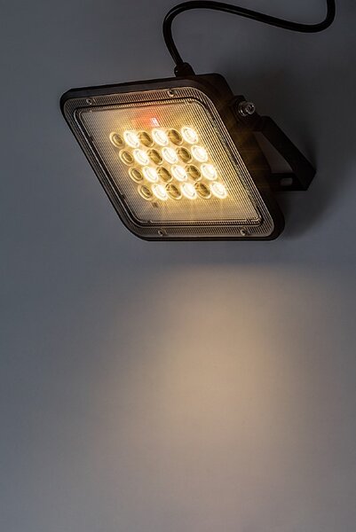 RABALUX 77141 Melk solárne nástenné svietidlo/reflektor LED 6,5W/1000lm 3000+4000+6500K IP65 čierna