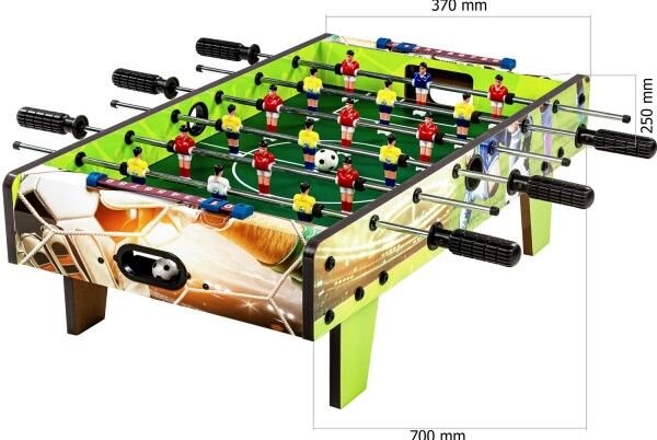 Mini stolný futbal s nožičkami, 70 x 37 x 25 cm, potlač