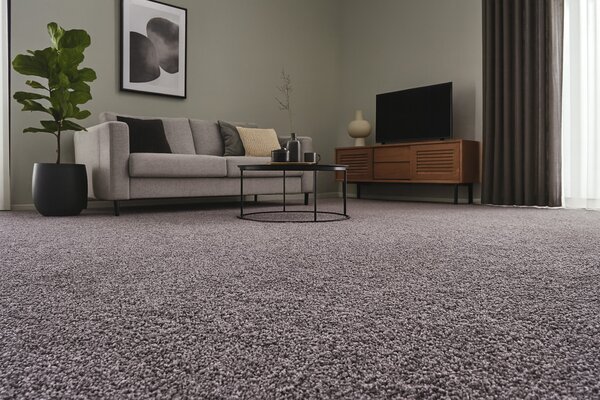 Condor Carpets , Metrážny koberec Bali 075, na mieru, šíře 4m, šedá, filc, detská izba