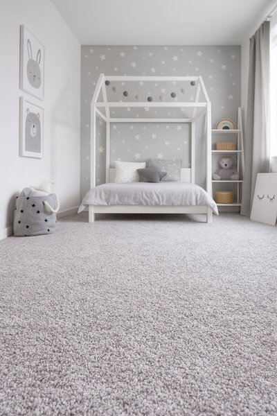 Condor Carpets , Metrážny koberec Bali 073, na mieru, šíře 4m, šedá, filc, detská izba