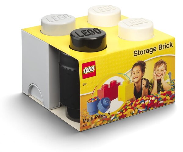 Set 3 ks plastových úložných škatúľ na LEGO®, 25 x 25,2 x 18,1 cm