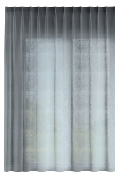 Záclona so systémom FLEX (jednoduché spony flex) farba produktu zelená látka polopriehľadný, zapletaná