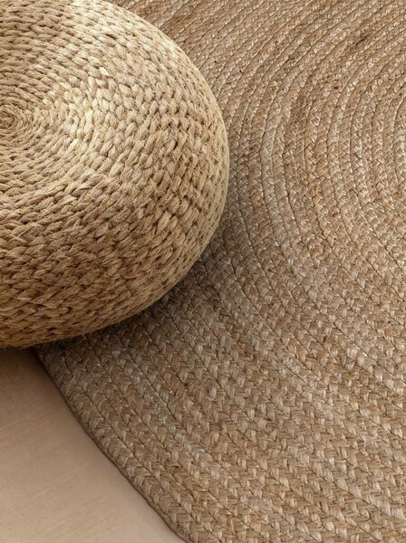 Hanse Home, Kusový koberec Jute Braided 106006 Grey Brown ovál, 160x230 ovál, hnedá, chodba / predsieň