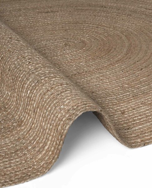 Hanse Home, Kusový koberec Jute Braided 106006 Grey Brown ovál, 160x230 ovál, hnedá, chodba / predsieň