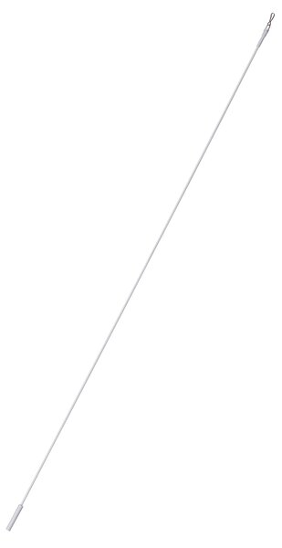 Kovová tyč na závesy biela 125 cm