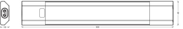 Osram - Stmievateľné LED svietidlo pod kuchynskú linku so senzorom LINEAR EDGE LED/4W/230V 30 cm biele