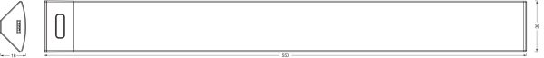 Osram - LED stmievateľné podlinkové svietidlo so senzorom LINEAR ANGLE LED/7,5W/230V biela
