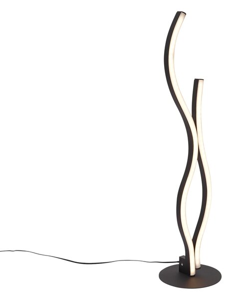 Dizajnová stolná lampa čierna vrátane LED stmievateľná - Ying
