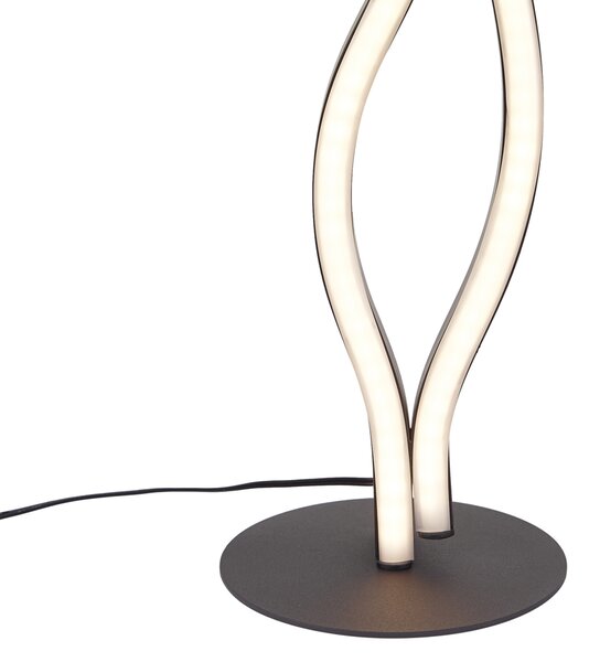 Dizajnová stolná lampa čierna vrátane LED stmievateľná - Ying