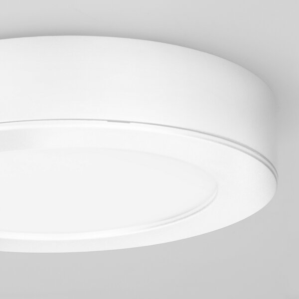 Solight WD240-W - LED panel 2v1 LED/12W/230V 3000/4000/6000K, priemer 17 cm, IP54, biela