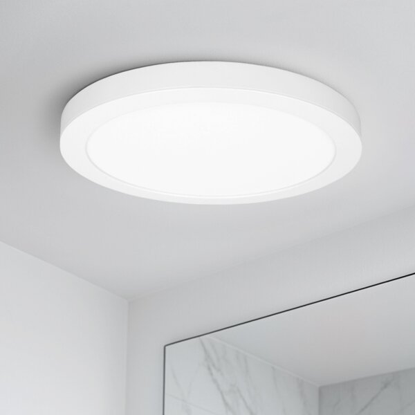 Solight WD242-W - LED panel 2v1 18W/230V 3000/4000/6000K priemer 22,5 cm IP54 biela