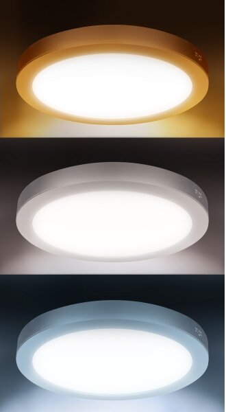 Solight WD242-W - LED panel 2v1 18W/230V 3000/4000/6000K priemer 22,5 cm IP54 biela
