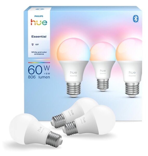 Sada 3x stmievateľných LED žiaroviek Philips Hue WACA E27/8W/230V 2200-6500K