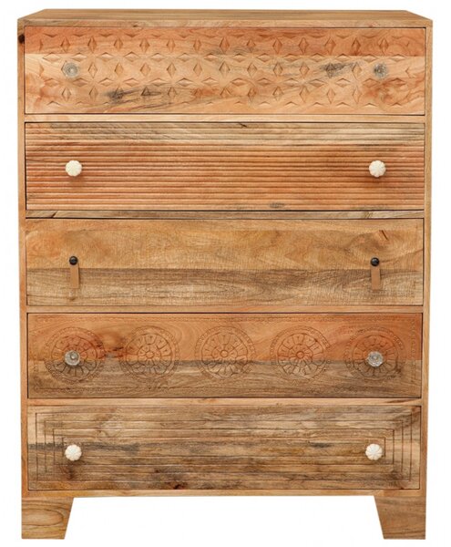 Komoda Manu 90x120x45 indický masív mango