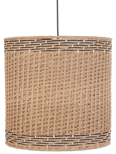 Závesná lampa prírodná s tienidlom z papierového lana boho závesné svietidlo do interiéru