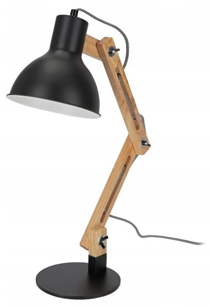 Stolná lampa 1xE27/40W/230V čierna