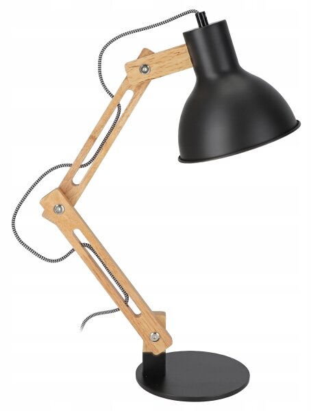 Stolná lampa 1xE27/40W/230V čierna