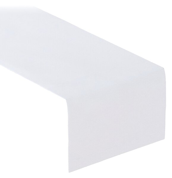 Štóla na stôl farba produktu biela látka odolná voči škvrnám, zapletaná