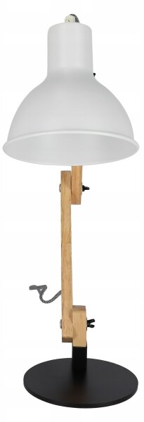 Stolná lampa 1xE27/40W/230V biela/čierna