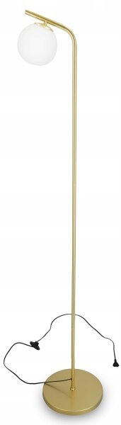 Stojacia lampa 1xE27/40W/230V zlatá/biela