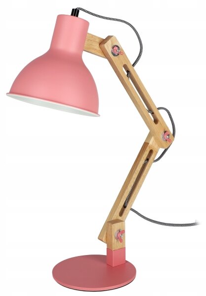 Stolná lampa 1xE27/40W/230V ružová