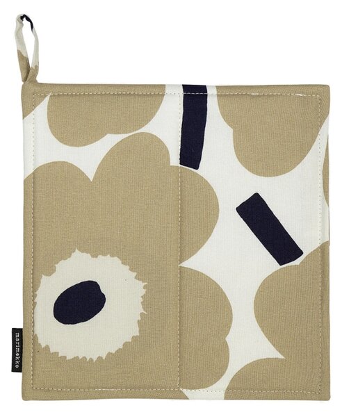 Marimekko Štvorcová chňapka Pieni Unikko, béžovo-biela