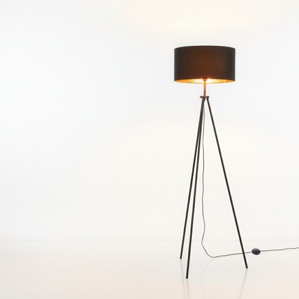 Stojacia lampa 1xE27/40W/230V čierna