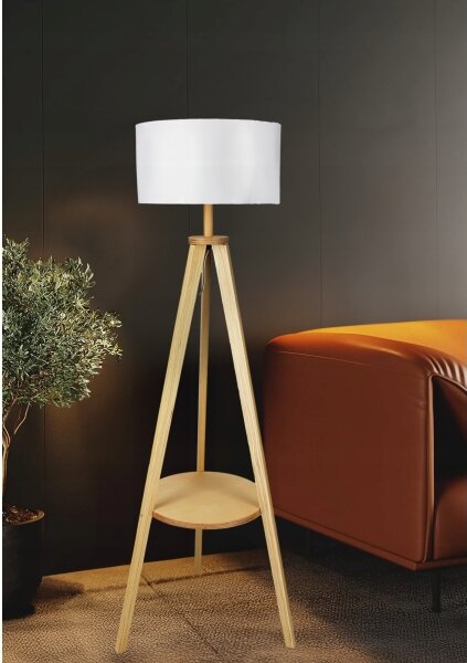 Stojacia lampa 1xE27/40W/230V biela