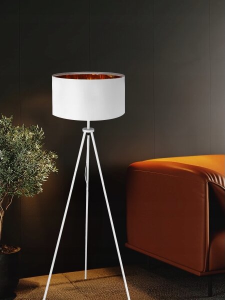 Stojacia lampa 1xE27/40W/230V biela