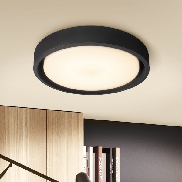 Brilagi - LED stropné svietidlo MATTEO LED/24W/230V priemer 31 cm čierna